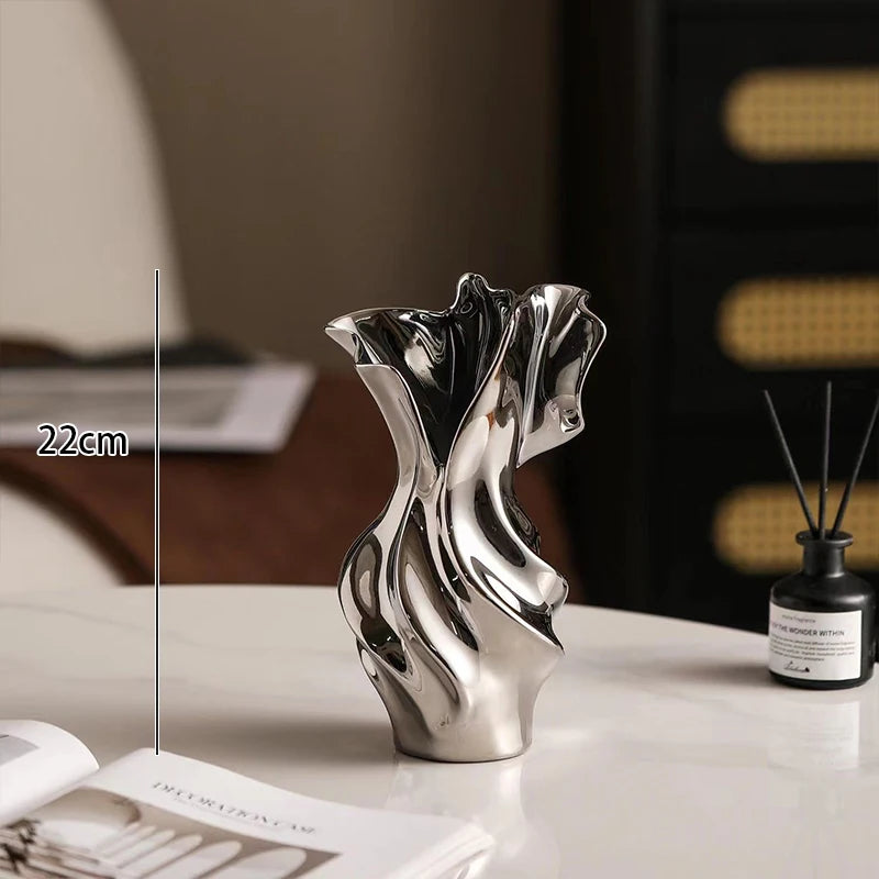 Lunara Waveform Art Vase