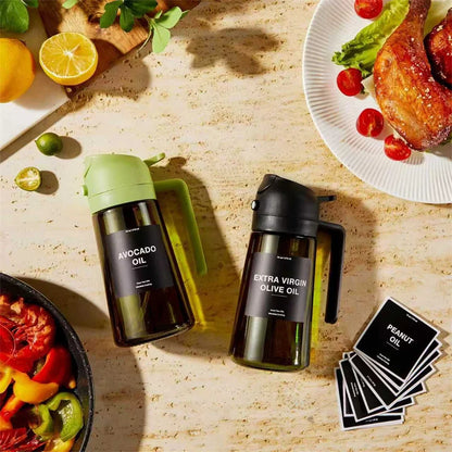DualFlow™ 470ml Olive Oil Spray & Pour Bottle