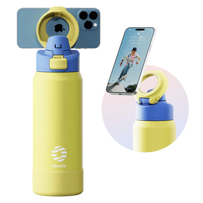 Sports Water Bottle with Magnetic Phone Holder