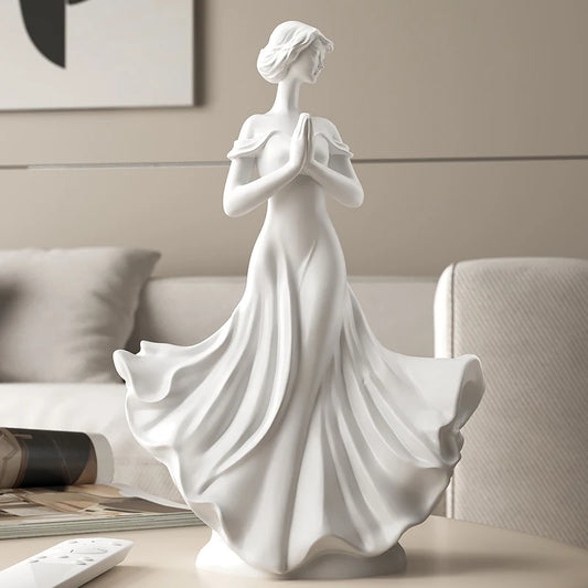 Elegance in White – Graceful Serenity Figurine