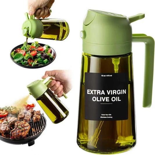 DualFlow™ 470ml Olive Oil Spray & Pour Bottle