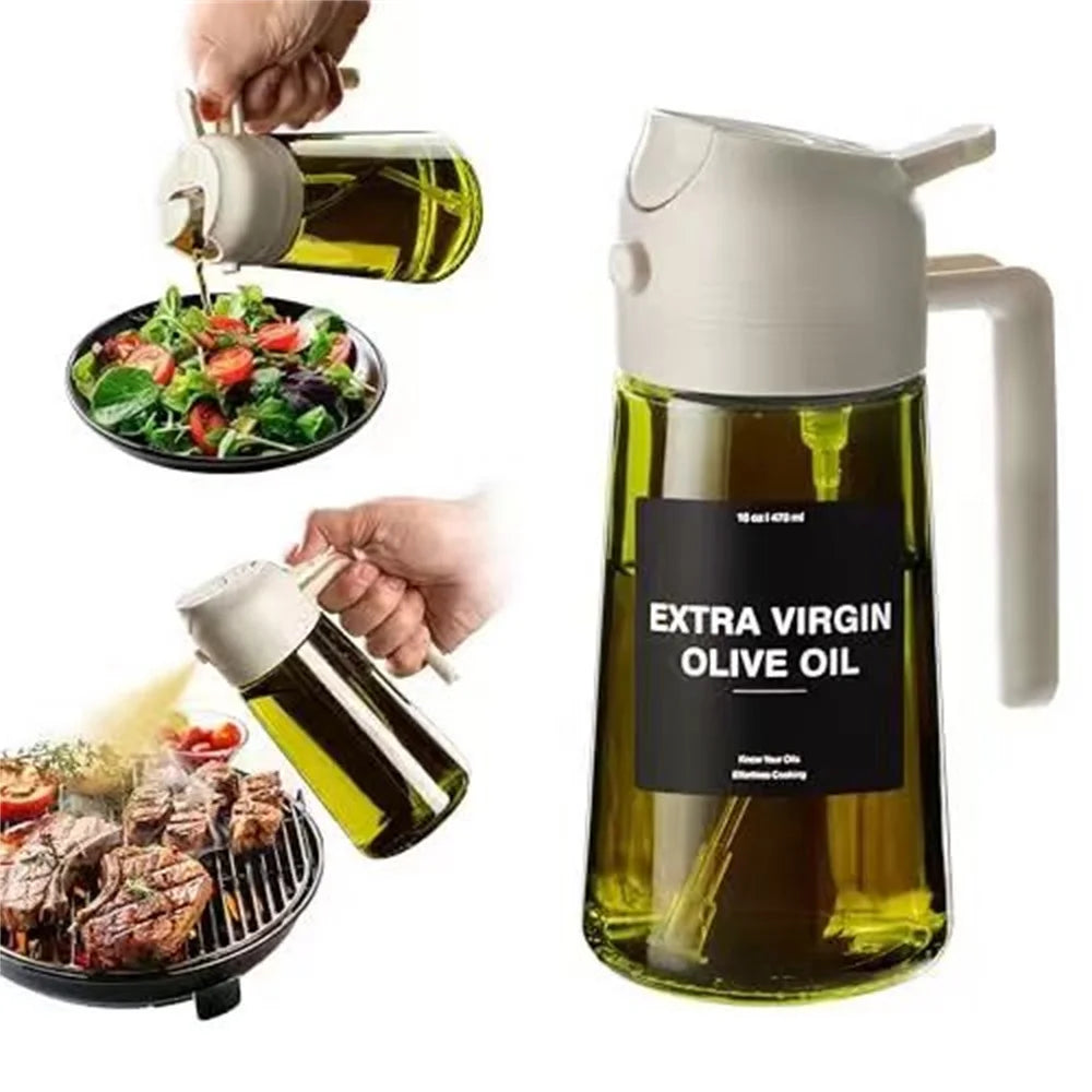 DualFlow™ 470ml Olive Oil Spray & Pour Bottle