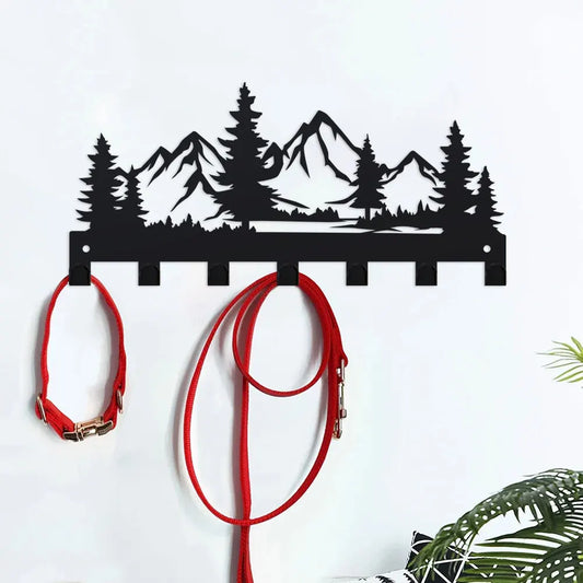 MountainSilhouette Key Wall Hook Rack