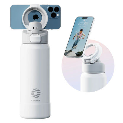 Sports Water Bottle with Magnetic Phone Holder