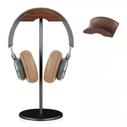 Auraline™ Wooden Curve Headphone Stand