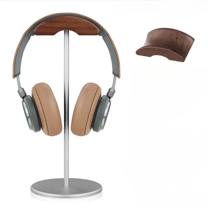 Auraline™ Wooden Curve Headphone Stand